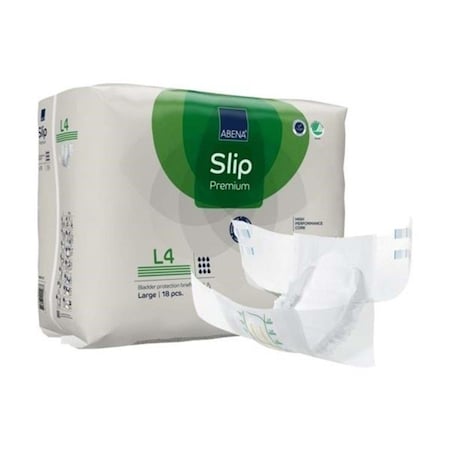 Abena Slip Premium L4 Incontinence Brief, Large, 18PK 1000021292